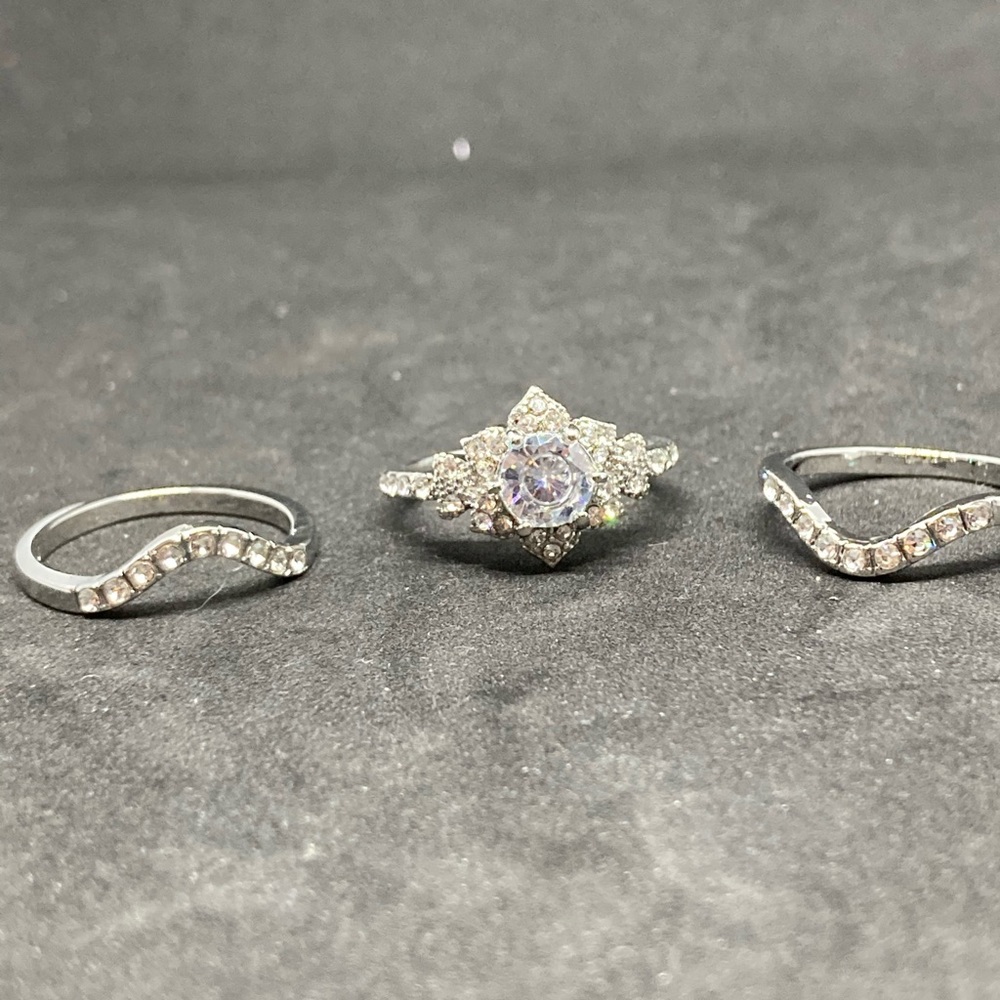 New Flower Diamonique 6.25 Carat Inlaid